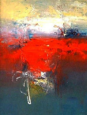 Shefqet Avdush Emini: 'Untitled', 2006 Oil Painting, Abstract Landscape. Oil painting on canvas   ...