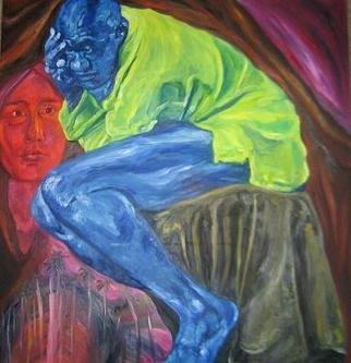 Sheila Fraga: 'Simarron', 2008 Oil Painting, Figurative.  Afro - Cuban Culture ...