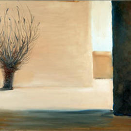 Veronica Shimanovskaya: 'Sea behind', 2003 Oil Painting, Landscape. 