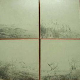 Shin-hye Park: 'landscape', 2004 Pencil Drawing, Landscape. 