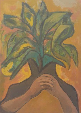 Shirin Moayya: 'co operation', 2020 Acrylic Painting, Botanical. Painting, Acrylicon Canvas...