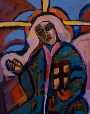 Shirin Moayya: 'nun', 2019 Acrylic Painting, Religious. Painting, Acrylicon Canvas...