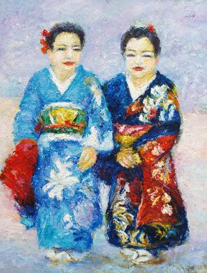 Shkanin Misha: 'dolls', 2007 Oil Painting, Figurative.  abstract, painting, oil painting, impressionizm, erotic ...