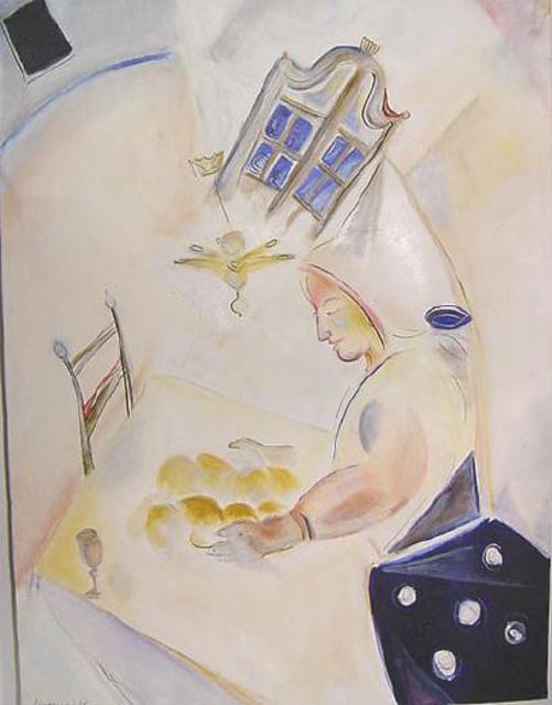 Artist Shoshannah Brombacher. 'Kneading The Dough' Artwork Image, Created in 1996, Original Painting Other. #art #artist