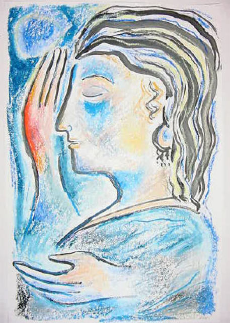 Artist Shoshannah Brombacher. 'Rachel Mourning' Artwork Image, Created in 2001, Original Painting Other. #art #artist