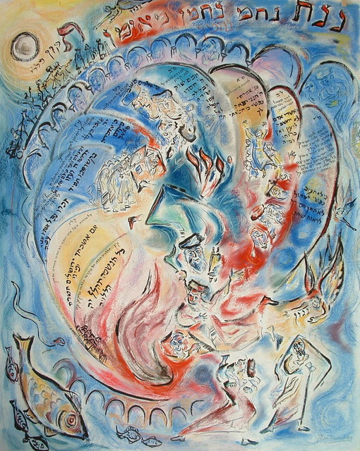 Shoshannah Brombacher  'The Breslov Tikkun Kelali Pastel Version', created in 2006, Original Painting Other.