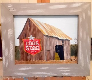 Danny Dunn: 'graffiti texas style', 2018 Oil Painting, Americana. Everybody loves an old barn. A secret place to share a first kiss or just meditate. They also make a great canvas for the expressionist.  ...