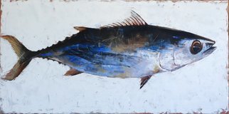 Igor Shulman: '1 fish', 2019 Oil Painting, Fish. Continuing a series of fish. After 2 delicious fish, I made one fish. The picture is called - 1 fish. What in general is obvious, looking at this picture. Do not look inside for any concept. This is not there, as usual. This is just a beautiful, stylish fish that will ...