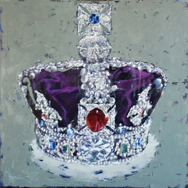 Igor Shulman: 'a simbol', 2020 Oil Painting, Still Life. Artist Description: Whatever it is called, but this subject is known to most of the inhabitants of our world.This is exactly the same crown. The main crown of the British Empire. It is adorned with the largest diamonds, the most valuable precious stones. It is not only a symbol ...