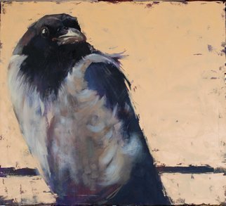 Igor Shulman: 'crow louise', 2019 Oil Painting, Birds. I continue the theme of birds.  Recently I talked with one person.  She is afraid of birds.  Strange, I have very different sensations of bird nature.  The first thing that comes to mind is freedom.  Complete and unconditional freedom of movement.  Birds have no boundaries.  Birds don t care about ...