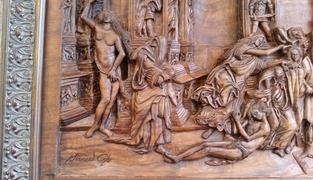 Siamand Ghaderi  'Calumny Of Apelles Botticelli', created in 2012, Original Woodworking.