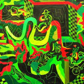 Nina Tokhtaman: 'Dark Matter', 2009 Oil Painting, Fantasy. Artist Description:   fantasy, art, painting, oil, artwork  ...