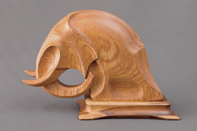 Sergey Chechenov  'Elephant', created in 2014, Original Sculpture Wood.