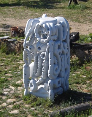 Stefan Van Der Ende: 'without title', 2002 Stone Sculpture, Abstract. 