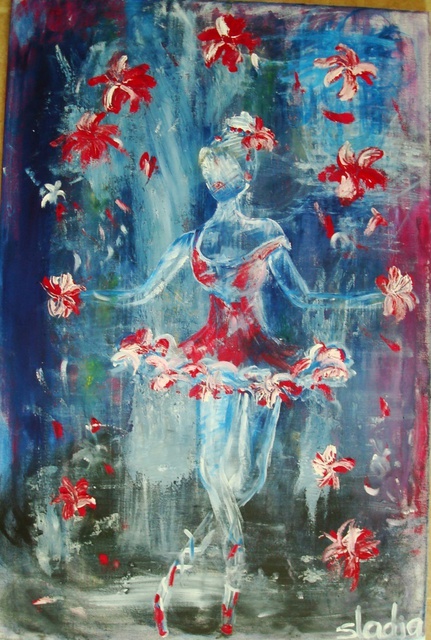 Sladjana Endt  'Juggler', created in 2010, Original Painting Oil.