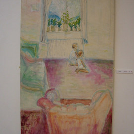 Sandra Laidley: 'Gazing', 2006 Acrylic Painting, Interior. 