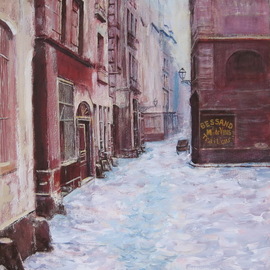 rue de marmousets paris 1865 By Slobodan Paunovic