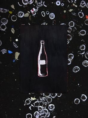 Artist: Paul Litherland - Title: Asphalt Bottle - Medium: Color Photograph - Year: 2006