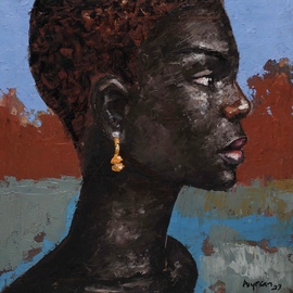 Segun Aiyesan: 'shades of blackness 3', 2023 Other, Beauty. Artist Description: ItaEURtms a praise of African beauty ...
