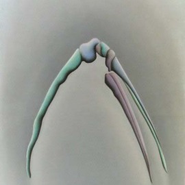 Sonja Svete: 'Joy - Jump 3', 2002 Other Drawing, Figurative. Artist Description: Soft pastel on paper; Series' New Joy' -' Jump' ; Dimensions without frame ...