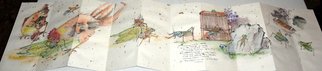 Debbi Chan: 'album of crickets with chicken update', 2011 Artistic Book, Fauna. Artist Description:   the more i paint these watercolor/ ink paintings of crickets and reltions, the more excited i become. these are special. i will prioce the book upon it's completion.    ...