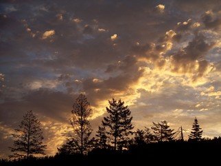 Debbi Chan: 'as the sky darkens', 2010 Color Photograph, Clouds. Artist Description:                       photos from Idaho.                      ...