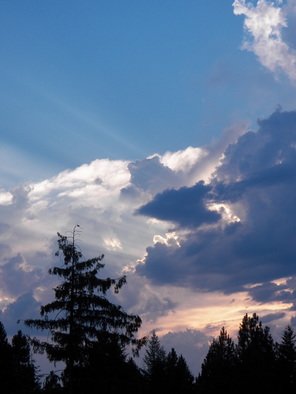 Debbi Chan: 'the beauty of an evening sky', 2012 Other Photography, Clouds. Artist Description:     photos from Idaho.  ...
