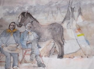 Debbi Chan: 'the last Nez Perce war album', 2014 Artistic Book, Equine. Artist Description:  These album leaves are part of a larger 70 plus ft. Continuous story painting done in a folding album.                                                                                                                                                                                                                                                                                                                      ...