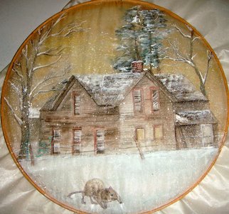 Debbi Chan: 'this old house', 2010 Watercolor, Home. Artist Description:  i love this watercolor. it feels cold and warm both.           ...