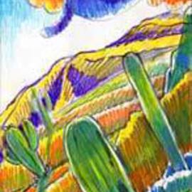 Michael B. Schwartz: 'Set of 5 Cards: Desert Flight', 2008 Mixed Media, Abstract Landscape. Artist Description: Card Series: Single Cards $3. 00Set of Five $12. 00...