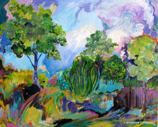Artist Nancy Goodenow. 'Landscape 101' Artwork Image, Created in 2011, Original Giclee Reproduction. #art #artist