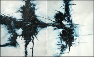 Artist: Diamantis Stagidis - Title: Homage to Heisenberg uncertainty principle - Medium: Oil Painting - Year: 2010