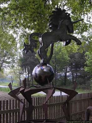Artist: Henning Block - Title: Global 3000 - Medium: Steel Sculpture - Year: 2010