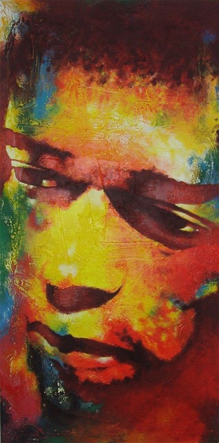 Artist Steve Coughlin. 'Jimi' Artwork Image, Created in 2011, Original Painting Acrylic. #art #artist