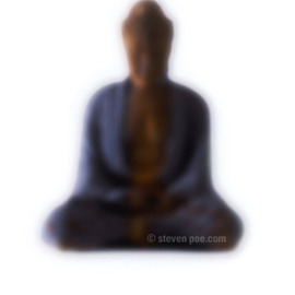Steven Poe: 'Beginners Mind', 2000 Color Photograph, Travel. Artist Description: Soft out of focus Buddha in a white field reminds the novice and experienced practitioner of the challenges face by beginners mind. ...