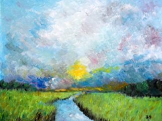Artist: Steve Scarborough - Title: Marsh - Medium: Oil Painting - Year: 2015