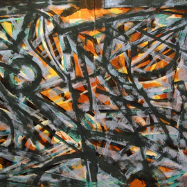 Romen Stoiloff: 'Chaos', 2014 Acrylic Painting, Expressionism. Artist Description:    expressionism, acrylic on cardboard     ...