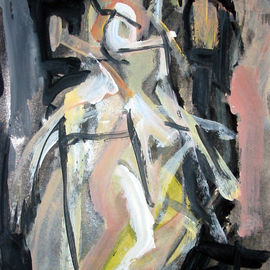 Romen Stoiloff: 'Figure', 2012 Acrylic Painting, Expressionism. Artist Description:   Psychedelic expressionism  ...