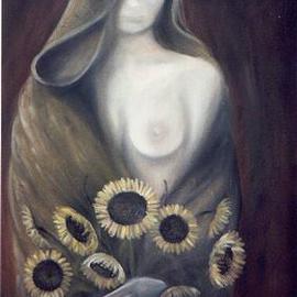 Claudia Perez: 'AUTUM MISTRESS', 2000 Oil Painting, nudes. 