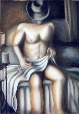 Claudia Perez  'STILL WAITING', created in 2000, Original Painting Oil.