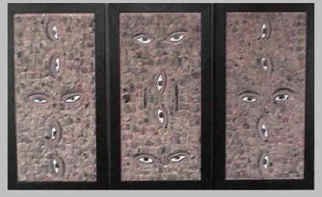 Anneliese Fritts: 'The First Glance a 3 piece panel', 2004 Mixed Media, History.  This artwork is part of the 