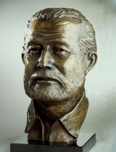 Artist Sue Jacobsen. 'Ernest Hemingway' Artwork Image, Created in 2002, Original Painting Acrylic. #art #artist