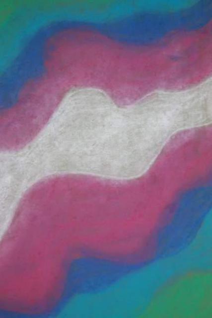 Nandita Kumar  'Rivers2', created in 2012, Original Pastel.