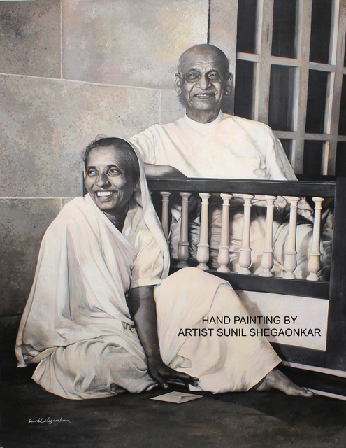 Sunil Shegaonkar  'SARDAR VALLABHBHAI PATEL', created in 2016, Original Painting Acrylic.