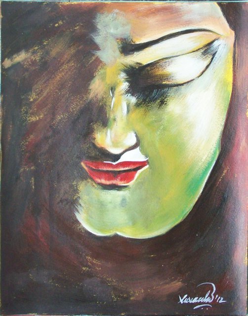 Susanta Das  'Mine ', created in 2012, Original Painting Acrylic.