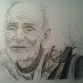 Iuliana Sava: 'Portrait of  man', 2013 Pencil Drawing, Portrait. 
