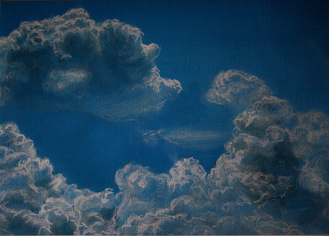 Artist Tamagoshi Tamagoshi. 'Clouds' Artwork Image, Created in 2016, Original Painting Acrylic. #art #artist