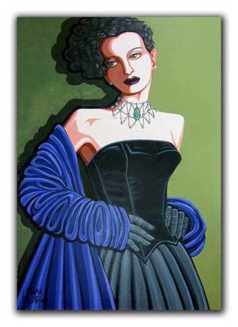 Artist Tara Hutton. 'Olivia' Artwork Image, Created in 2002, Original Painting Acrylic. #art #artist