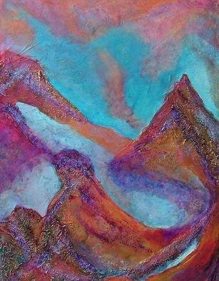 Tary Socha: 'Etheral Peaks', 2005 Acrylic Painting, Abstract. Contrasts of positive and negative space and atmosphere and land masses create interesting configurations. This won the First Place Award for Aesthetics and Harmony in a 2005 exhibit. Acrylic on canvas....