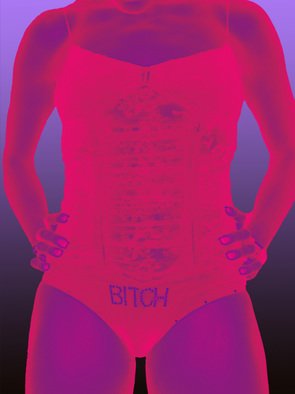 Terry Matarelli: 'bitch realized', 2007 Giclee, Erotic.  speaks to contemporary young female strength ...